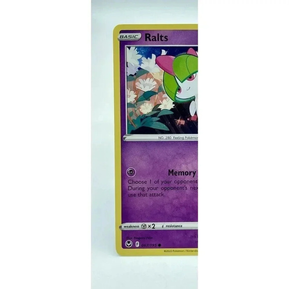 Ralts 067/195 Sword & Shield: Silver Tempest Non-Holo Pokémon TCG Mint Unplayed - Picture 2 of 6